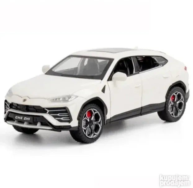 Lamborghini Urus beli metalni sa svetlom i muzikom