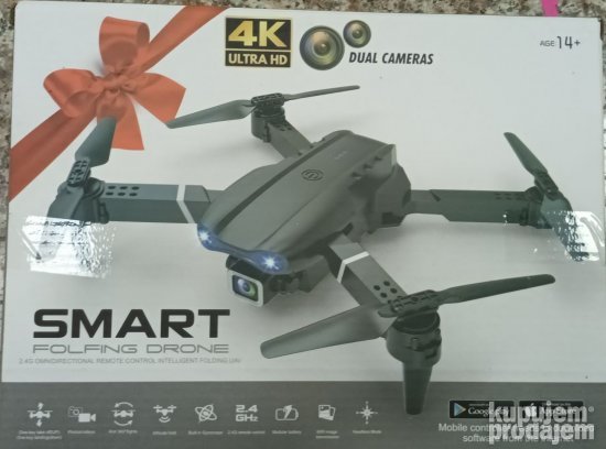 Poklon PAKOVANJE Dron E99 4k smart sa Dvostrukom HD KAMEROM