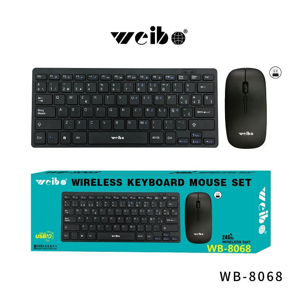 Bežična tastatura i miš Weibo WB-8068