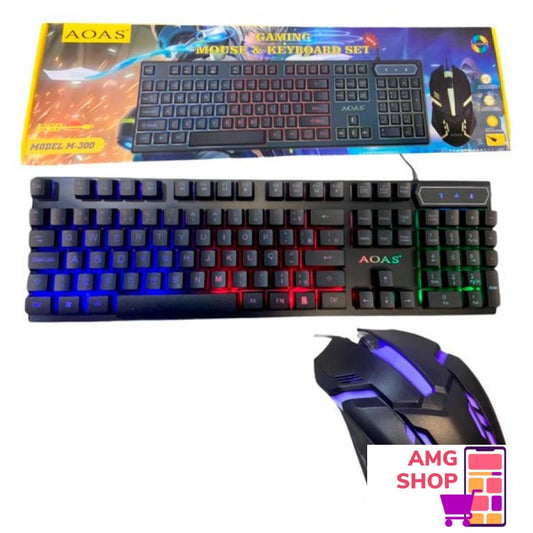 2U1 Gaming Set- Tastatura I Mis Sa Rgb Osvetljenjem -