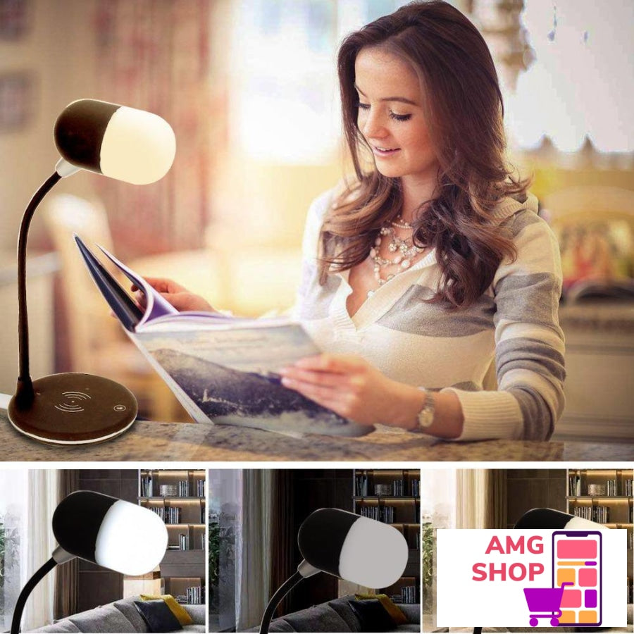 4 U 1 Lampa Bluetooth Zvucnik Bezicno Punjenje -