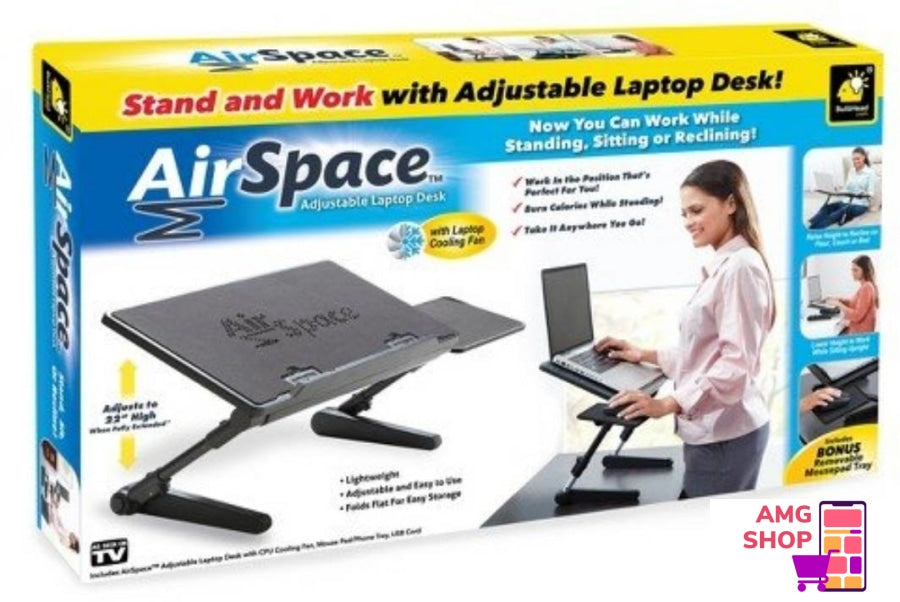 Air Space Multifunkcionalni Sto Za Laptop Sa Kulerom -