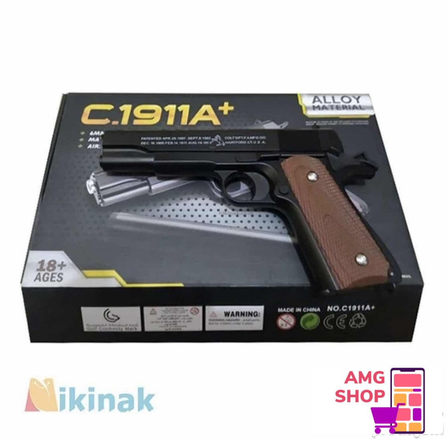 Airsoft Metalni Pitolj Na Kuglice - C1911A Ful Metal