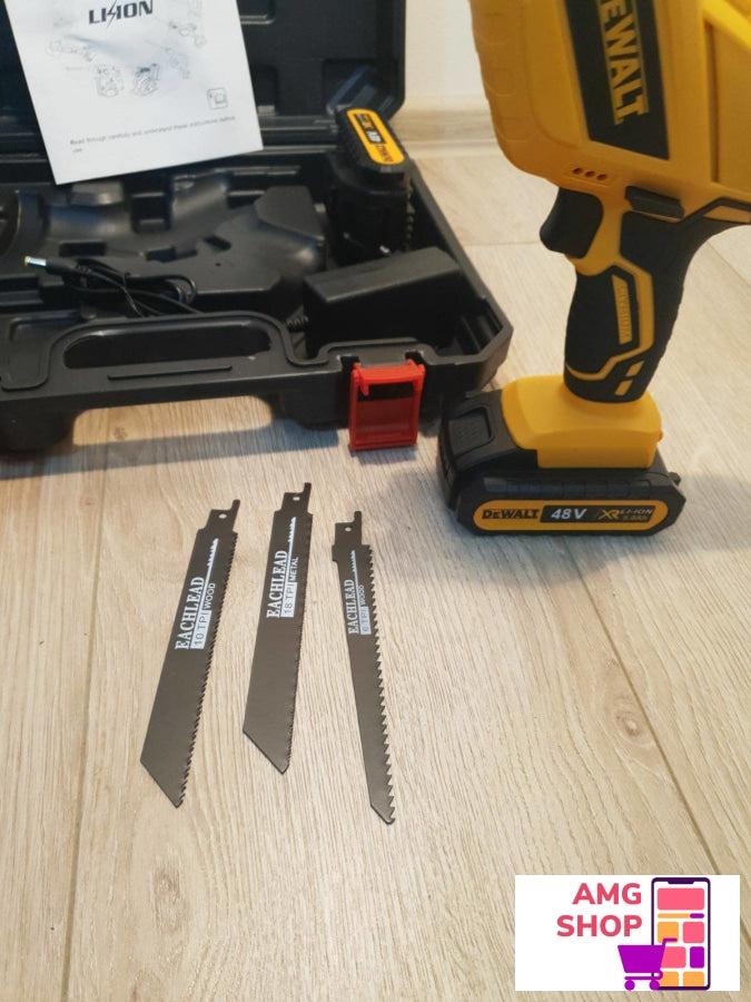 Aku Testera Lisiarka Dewalt 48V +Dve Baterije I Testere -