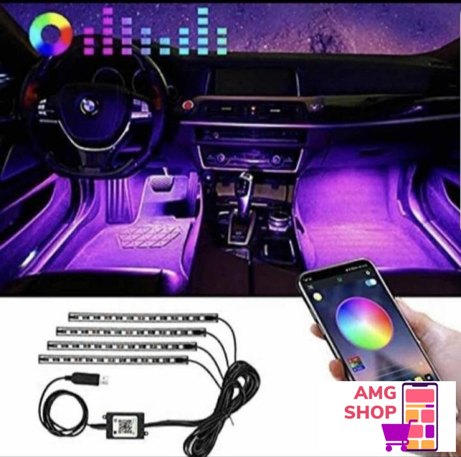 Ambijentalno Led Osvetljenje Rgb Svetlo + Auto Aplikacija -