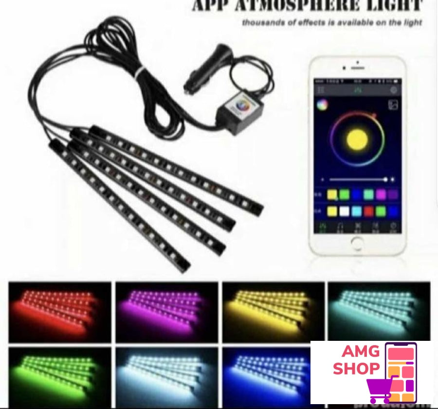 Ambijentalno Led Osvetljenje Rgb Svetlo + Auto Aplikacija -