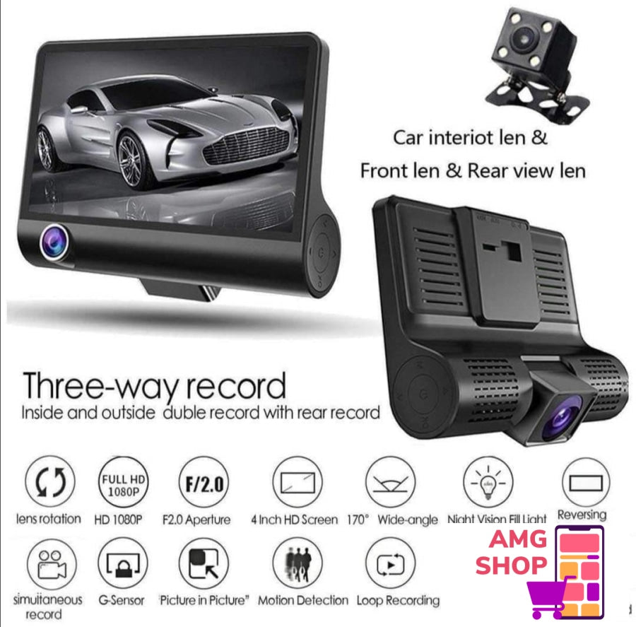 Auto Rekorder 3 Auto Kamere Full Hd Kvalitet Snimka -