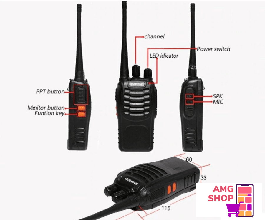 Baofeng Radio Stanica Bf-888S Voki Toki -