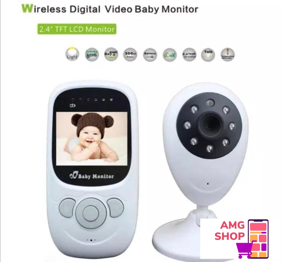 Bebi Alarm- Monitor Kamera Sa Ekranom I Temp Senzorom -