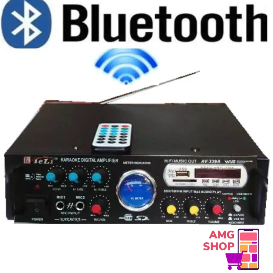 Bluetooth Pojaalo Bt-339A/Stereo Audio Power Amplifier -