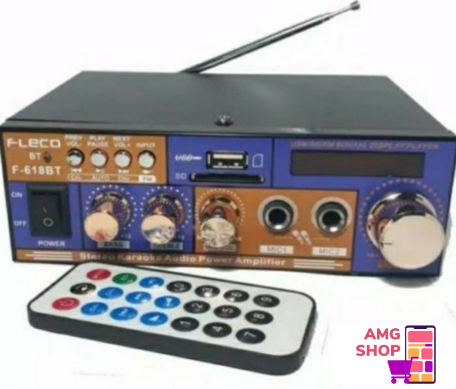 Bluetooth Pojaalo Bt-618/Stereo Audio Power Amplifier -