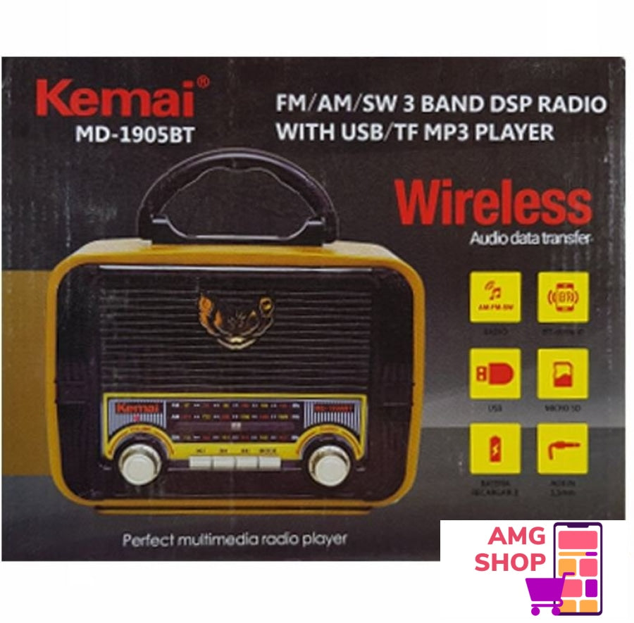 Bluetooth Radio Kemai Md-1905Bt -