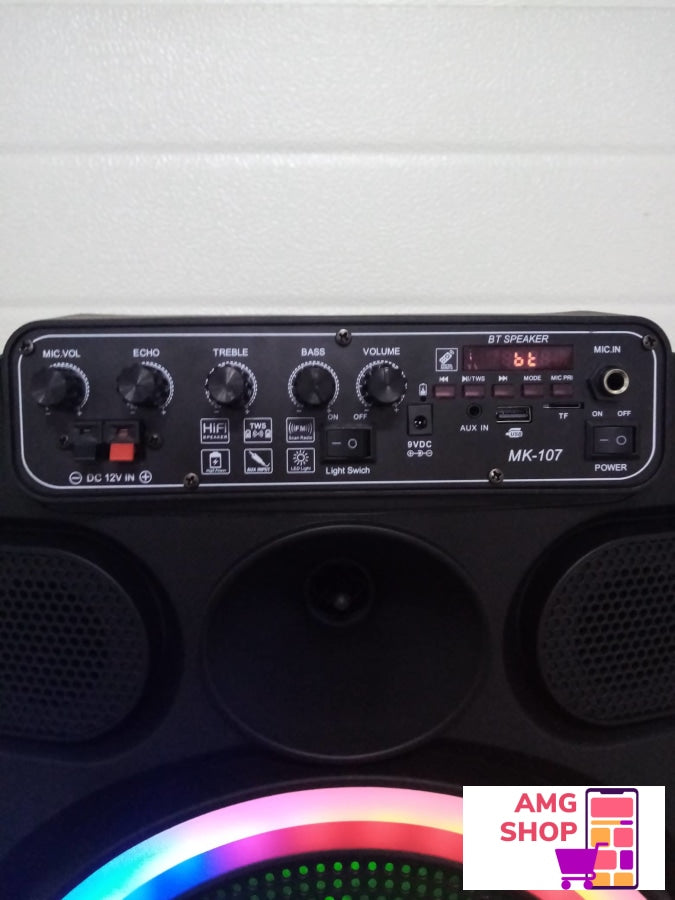 Bluetooth Zvunik Karaoke Model Mk-107 - Beini Mikrofon