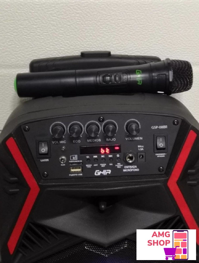 Bluetooth Zvunik Karaoke Sa Beinim Mikrofonom Ghia -