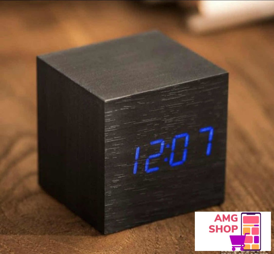 Digitalni Mali Sat - Wooden Clock