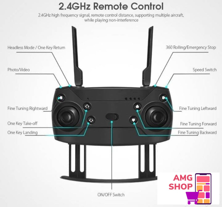 Dron 998 Pro Sa 4K Kamerom -