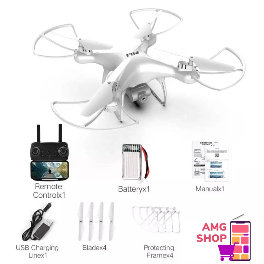 Dron F82 /Hd Kamera/ Beli/Crni -