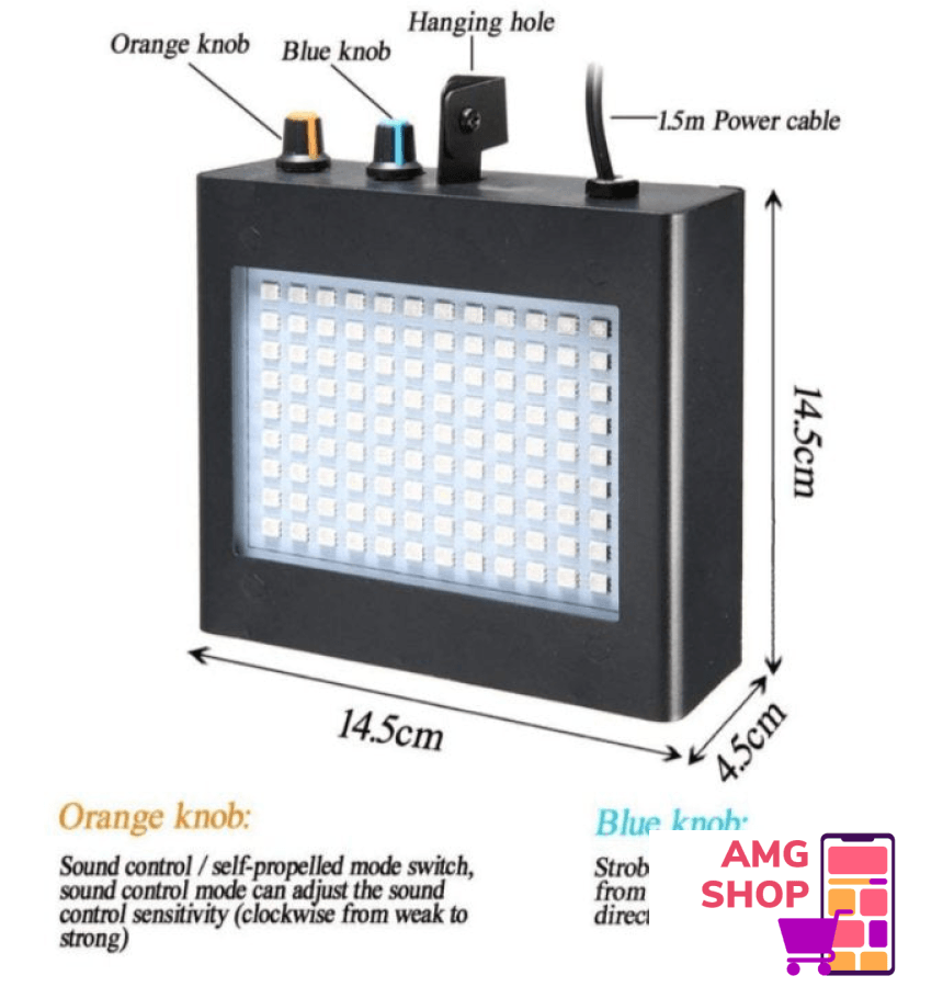 Full Led Rgb Stroboskop Usb/Mp3/Sd ! -