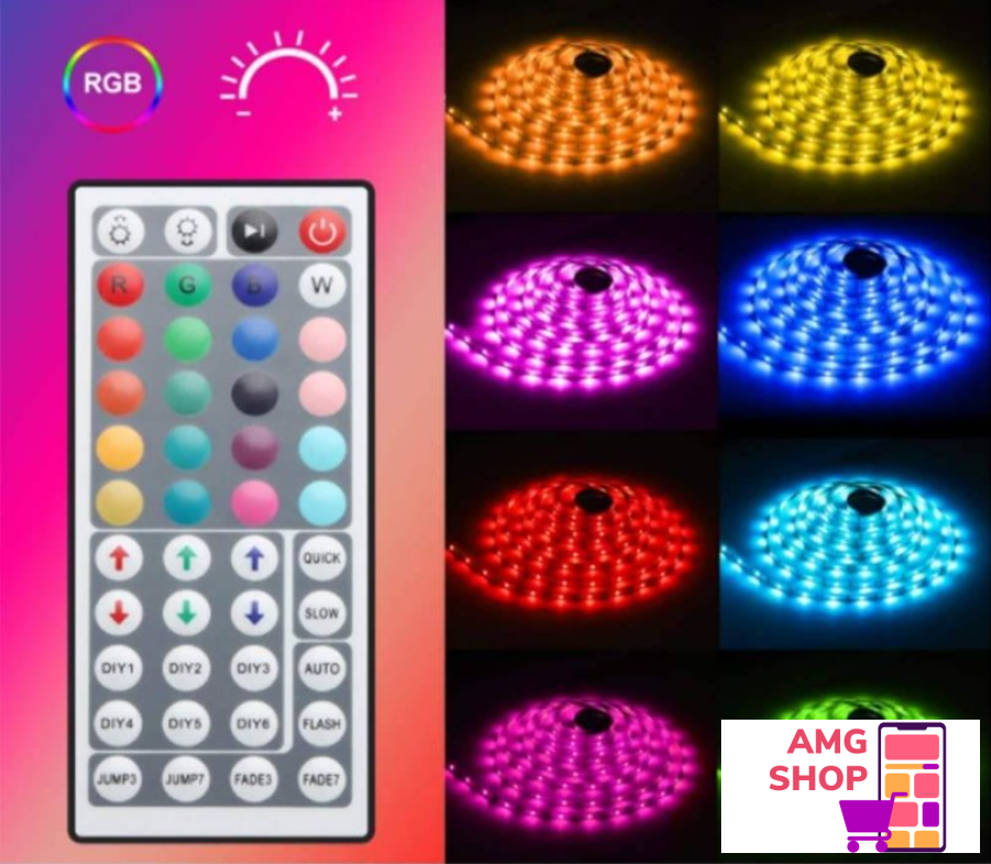 Full Led Rgb Traka 10 Metara + Kontroler Daljinski 5050 ! -