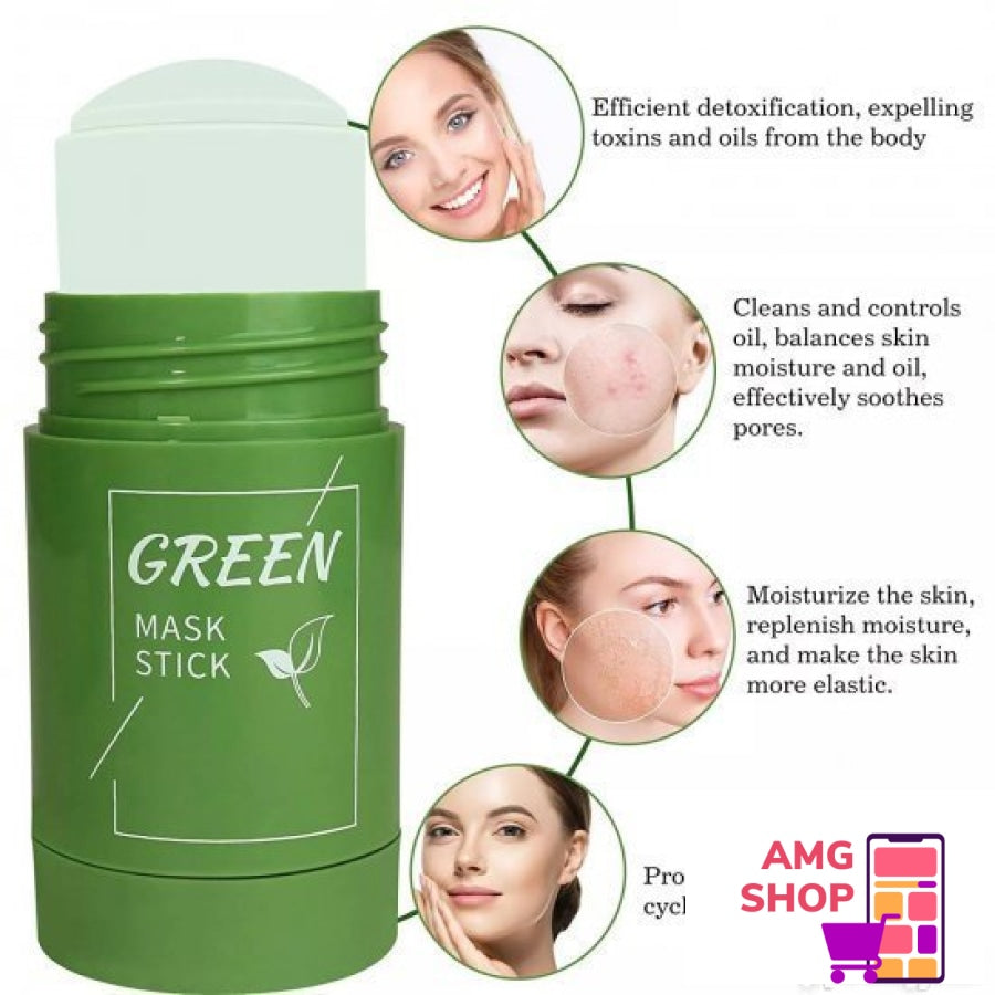 Green Mask Maska Za Ienje Lica Od Zelenog Aja 2 Kom -