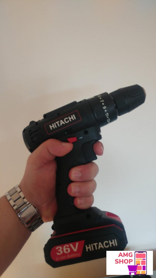 Hitachi Aku Srafilica Busilica Cekic 36V + 2 Bateri Pribor -