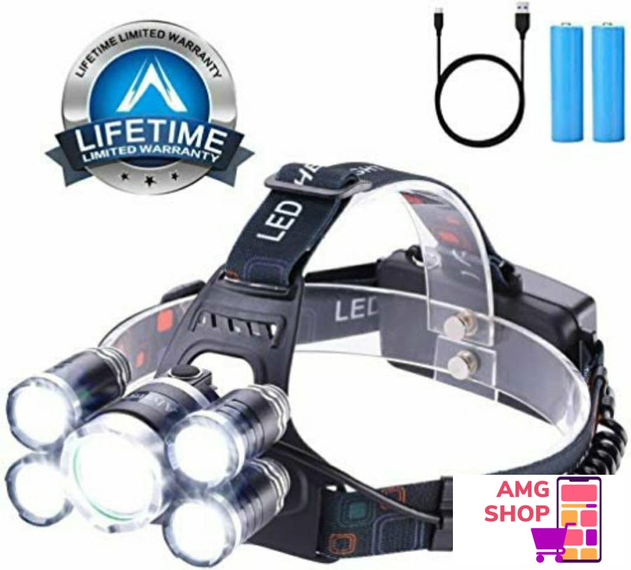 Lampa Za Majstore Sa 5 Led Dioda Punjiva Baterija -