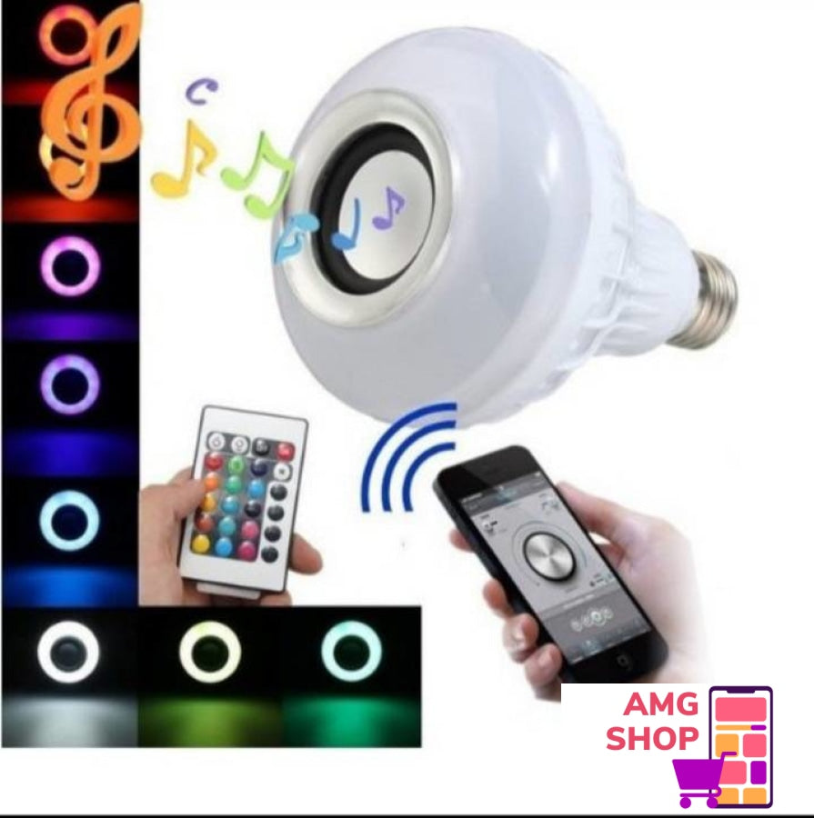 Led Bluetooth Muzika Sijalica- Zvucnik Sa Daljinskim -