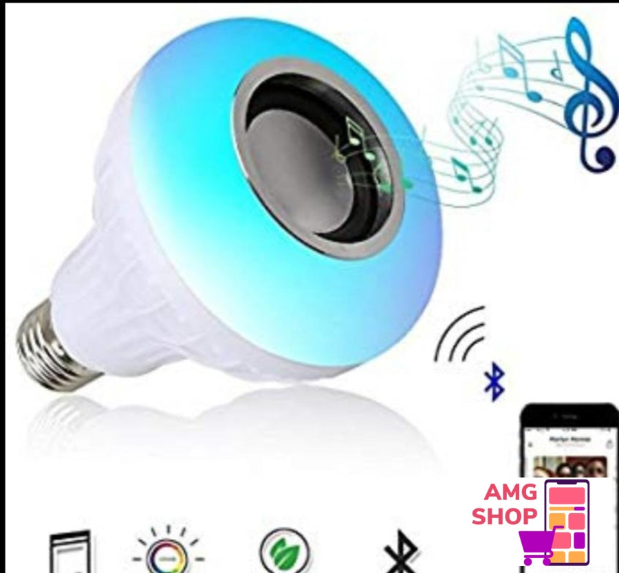 Led Bluetooth Muzika Sijalica- Zvucnik Sa Daljinskim -