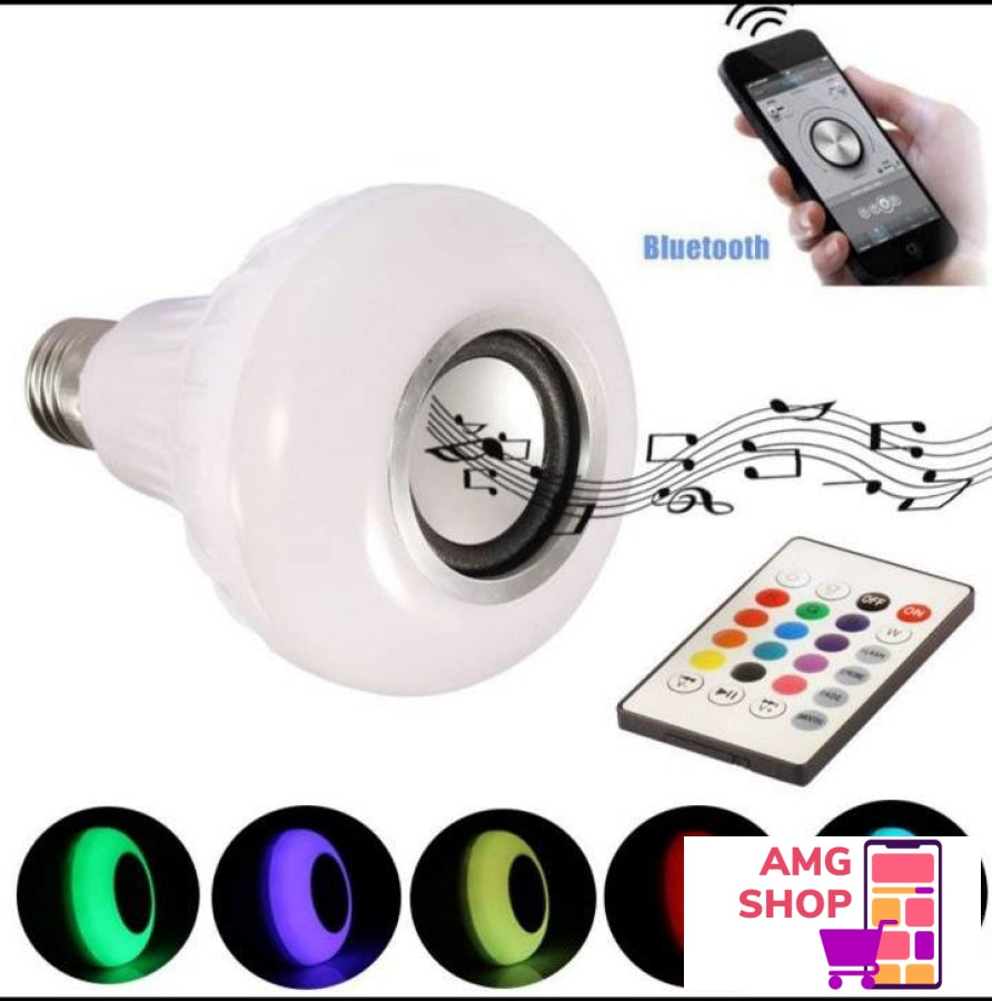 Led Bluetooth Muzika Sijalica- Zvucnik Sa Daljinskim -