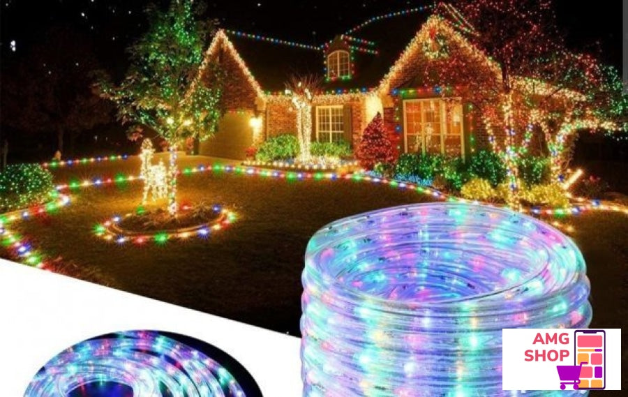 Led Crevo 20M Godisnje Lampice 20 M Rgb -