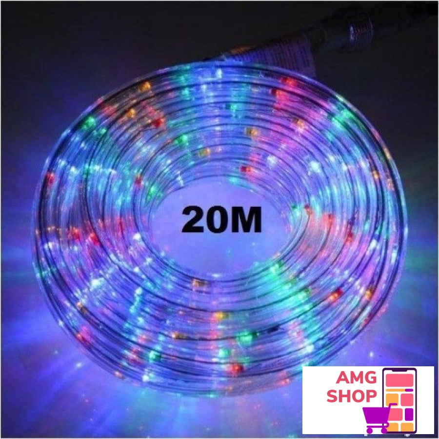 Led Crevo 20M Godisnje Lampice 20 M Rgb -