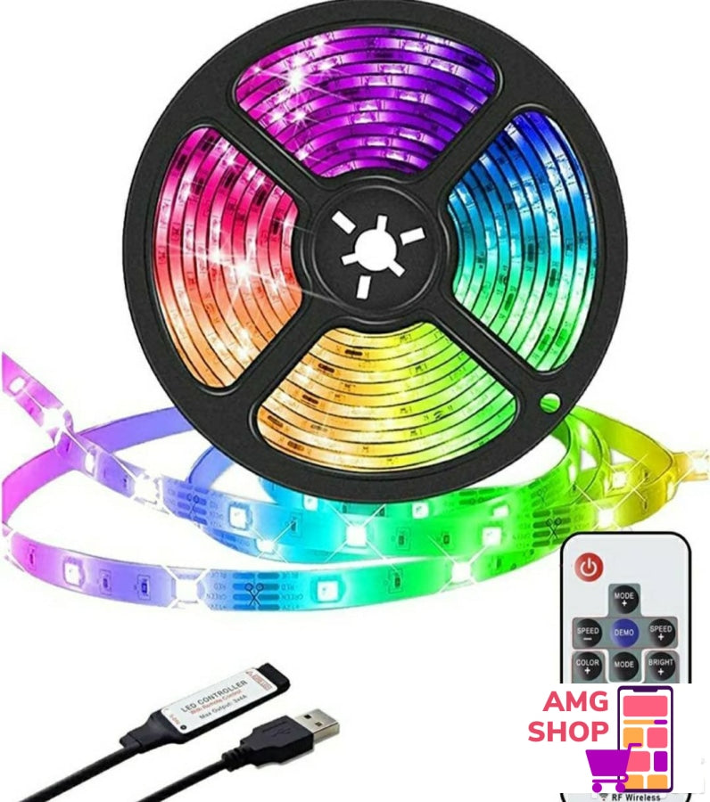 Led Mood Light Traka - Rgb 5M Na Usb