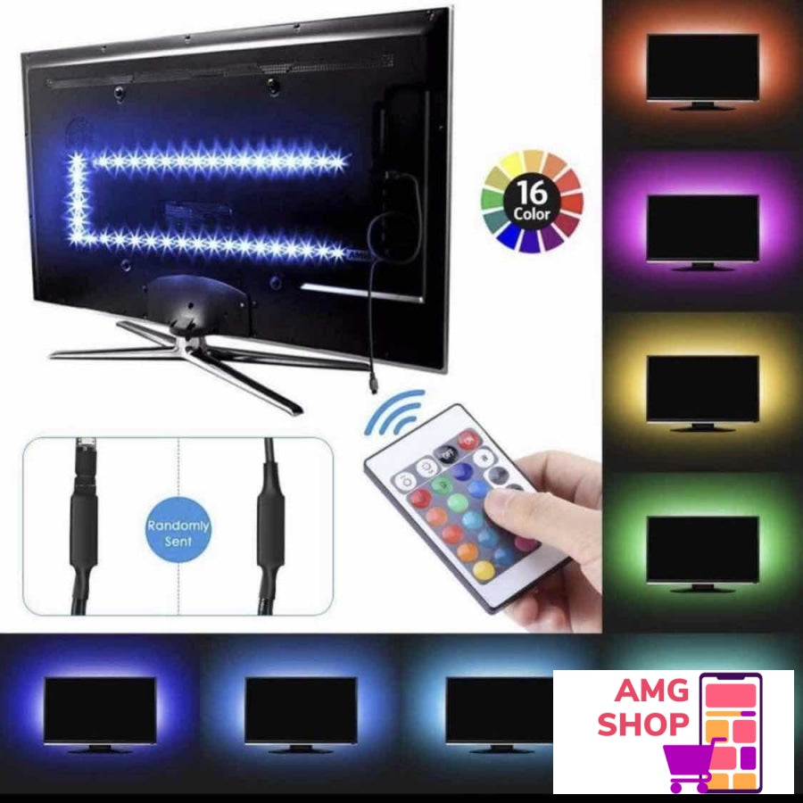 Led Traka Rgb 5M Usb Tv Dioda -