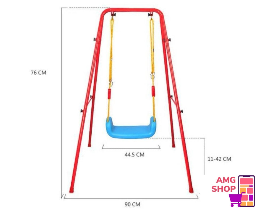 Ljuljaska I Kos Za Decu 2U1-Metalna Konstrukcija -