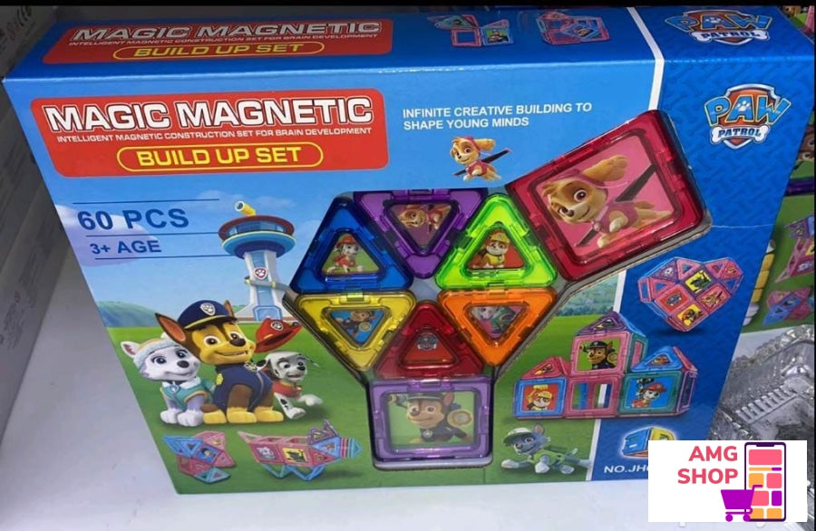 Magnetni 3D Set Za Decu -60 Delova-Igracka-Igre-Igre -