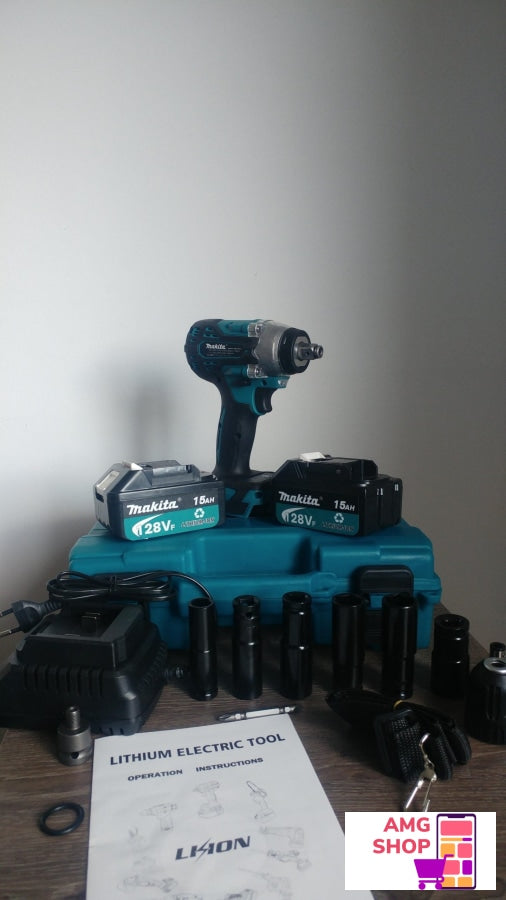 Makita Aku Udarni Odvijac Busilica Srafilica 128V + 6 Gedora -