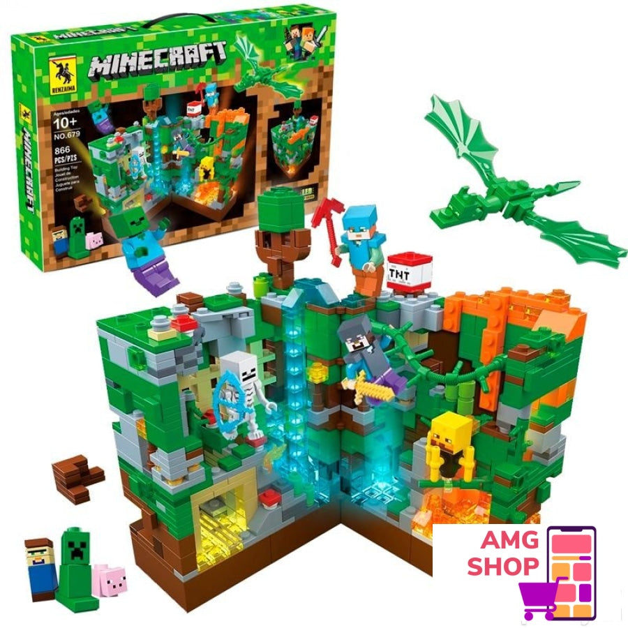 Minecraft Lego Dzungla 803 Delova Sa Led Lampom -