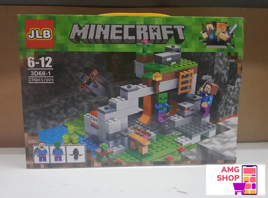 Minecraft Zamak Kocke-234 Kockica Malo Pakovanje -