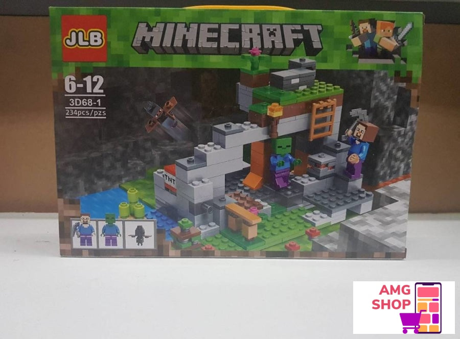 Minecraft Zamak Kocke-234 Kockica Malo Pakovanje -