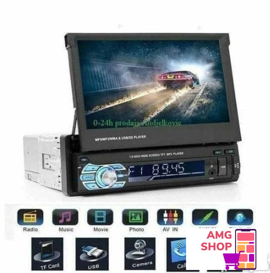 Multimedija 1Din Mp5 + Screen Mirror 7Inch Hd -