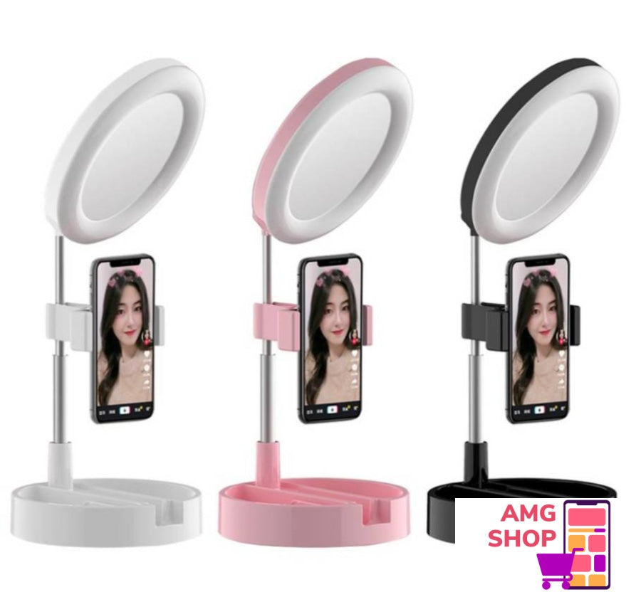 Ogledalo Sa Draem Za Mobilni Efon Kao Mali Ring Light -