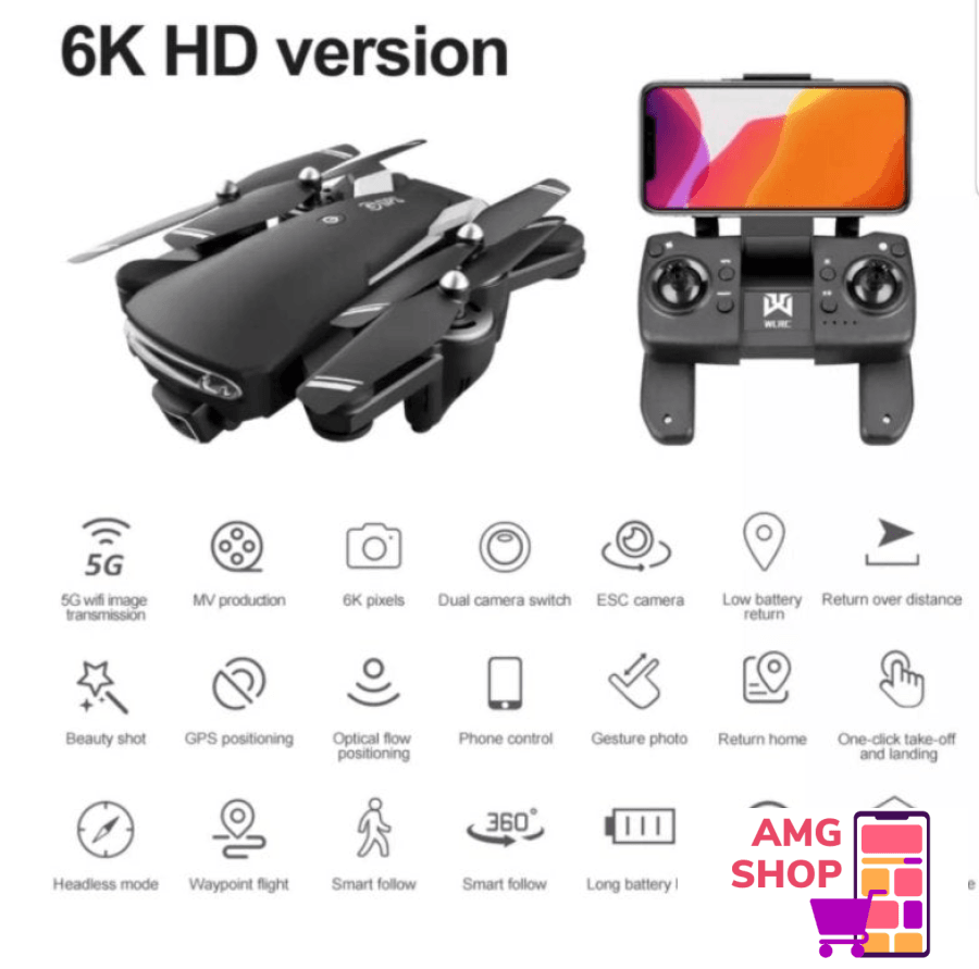 Premium:  5G Kk7 Dron - Gps Ziroskop Dupla Hd Kamera !