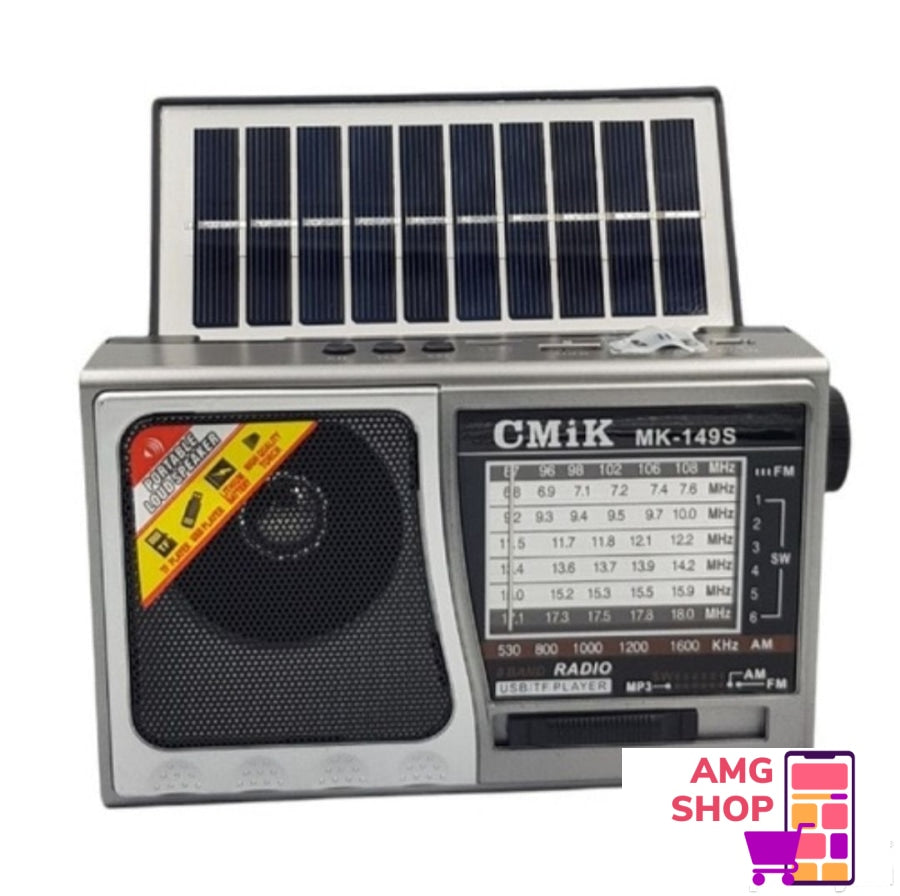 Radio Fm Tranzistor Solarno Punjenje + Bluetooth Mk-149S -