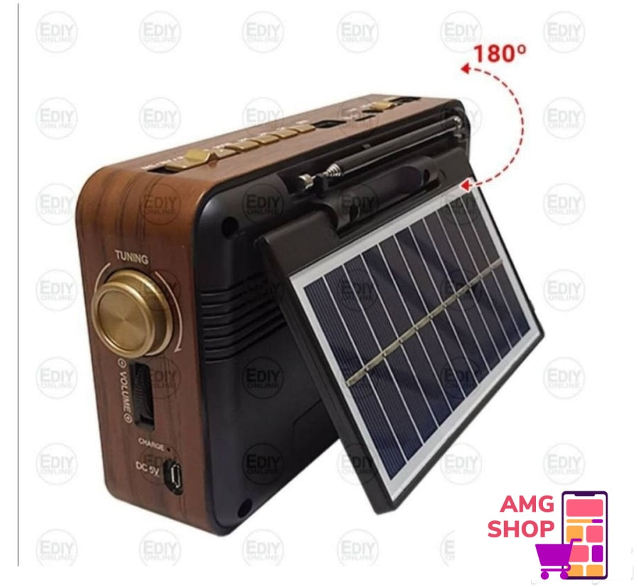 Radio Fm Tranzistor Solarno Punjenje + Bluetooth Mk-193Bt -