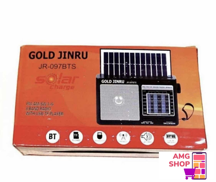 Radio Tranzistor Na Baterije - Struju I Solarno Punjenje -Bt