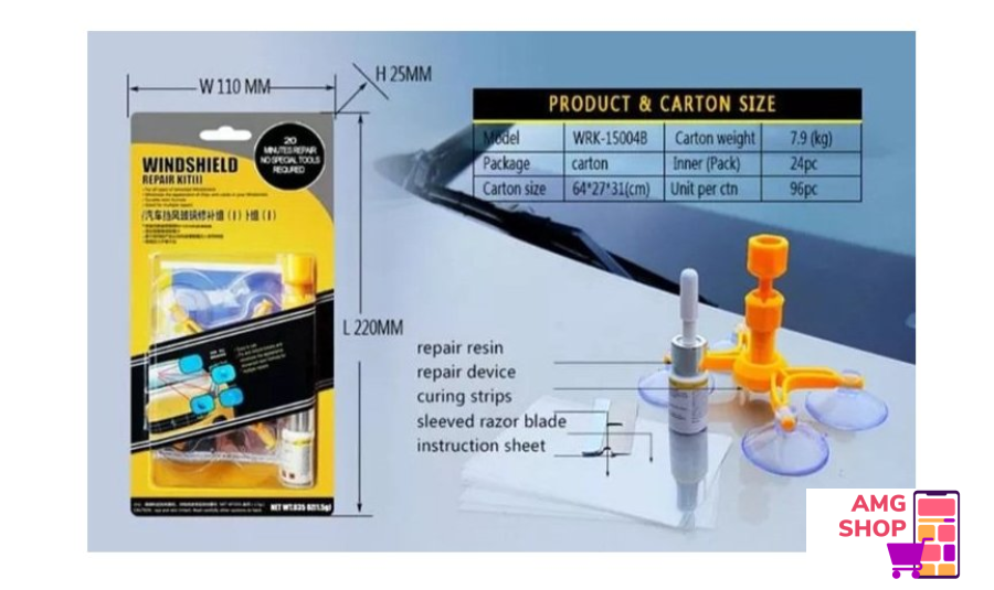 Repair Kit / Komplet Set Za Popravku Auto Stakla -