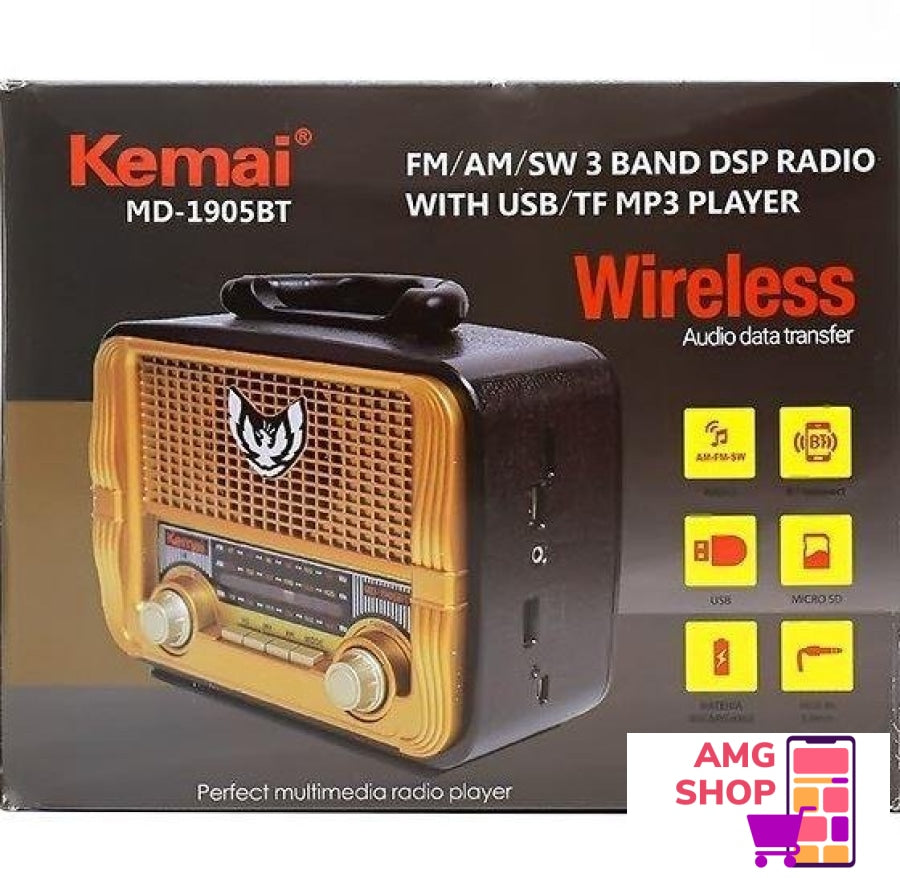 Retro Radio Kemai Md-1905Bt -