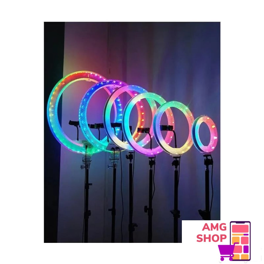 Rgb Ring Light 10 Ina & Diamond Crystal Lamp -