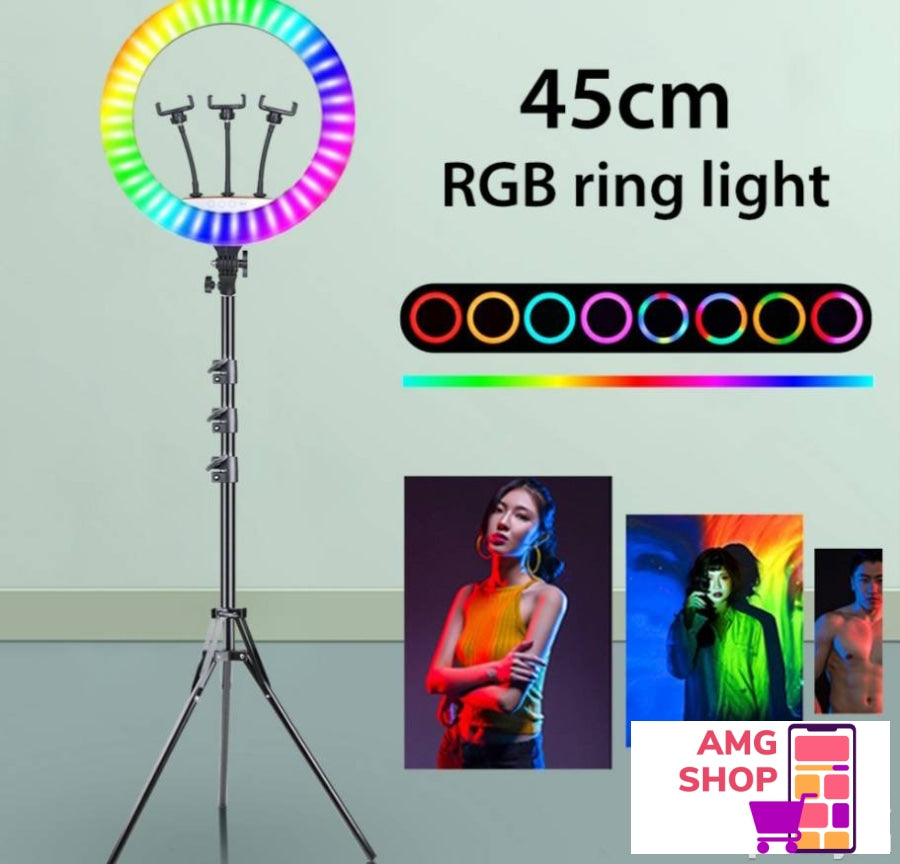 Rgb Ring Light 45Cm + Stativ Daljinski Upravlja -