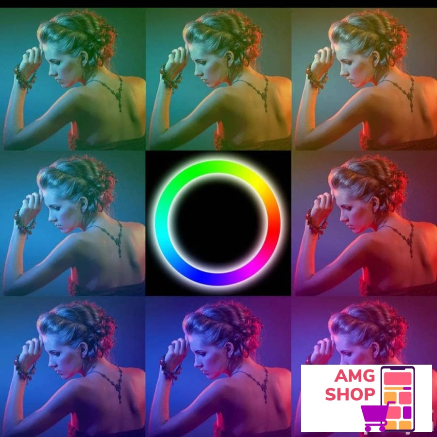 Rgb Ring Light 45Cm + Stativ Daljinski Upravlja -